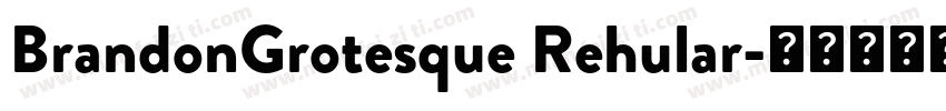 BrandonGrotesque Rehular字体转换